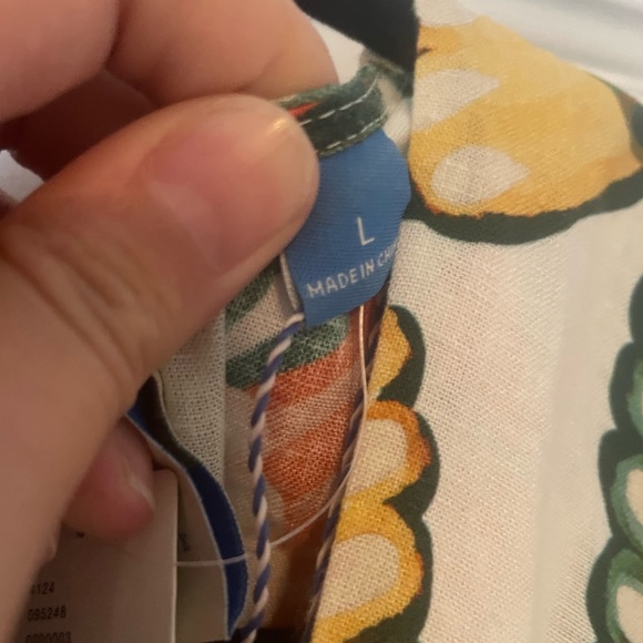 Farm Rio Ruffle-Sleeve Linen Jumpsuit never worn!!! - Picture 7 of 7